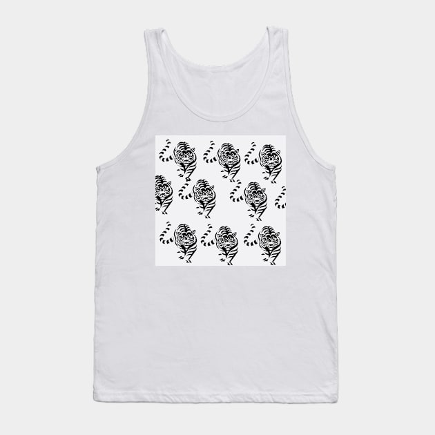 Tiger Stripes Tank Top by Overthetopsm